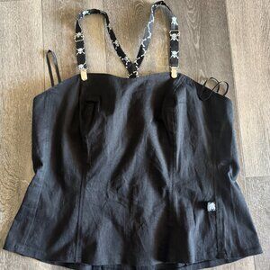Tripp skull corset top